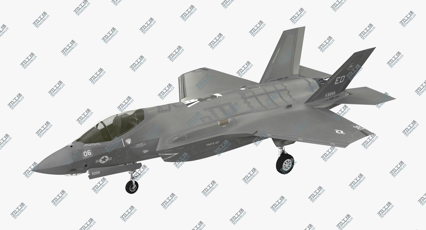 images/goods_img/202104092/3D Stealth Multirole Fighter F 35 Lightning II Rigged model/3.jpg